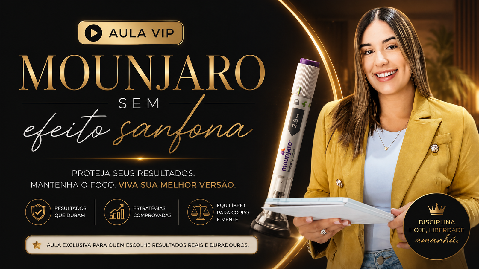 Aula VIP Mounjaro Sem Efeito Sanfona